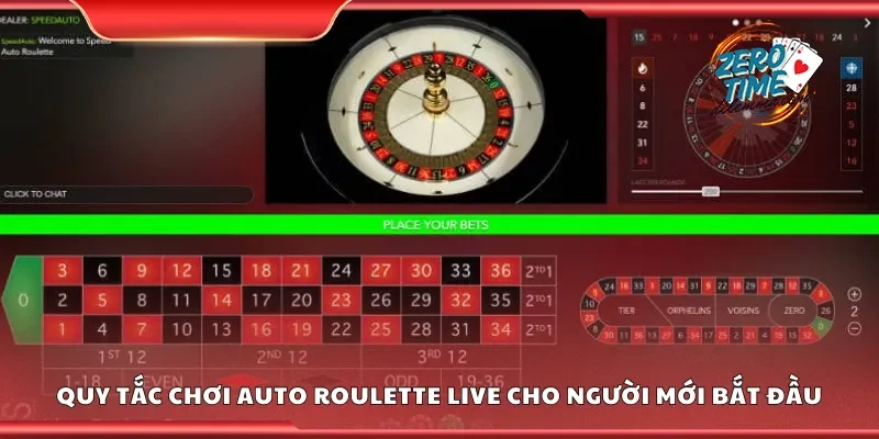 Quy tắc chơi auto roulette live cho người mới bắt đầu