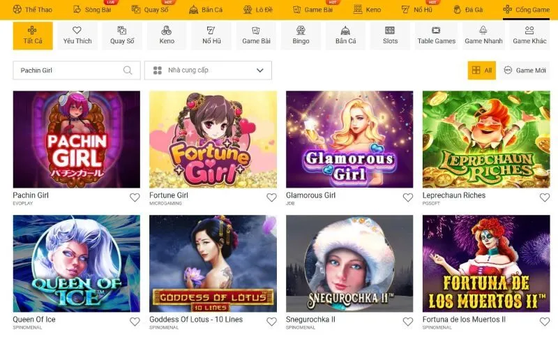 Giới thiệu về Pachin Girl Sunwin