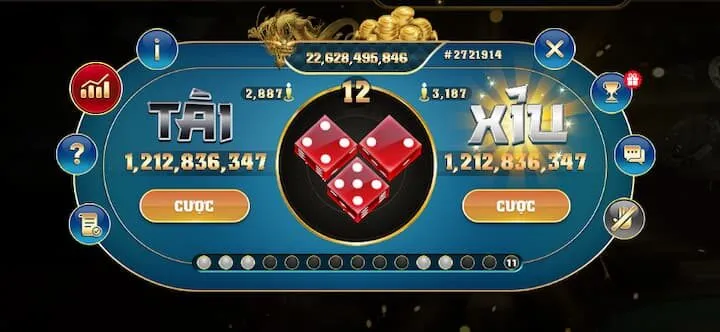 Lắc xúc xắc thử vận may với tài xỉu mini